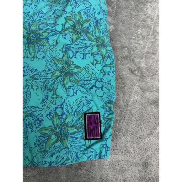 Vintage 90s Ocean Pacific Floral Shorts Men's Size Medium Blue - Picture 3 of 9